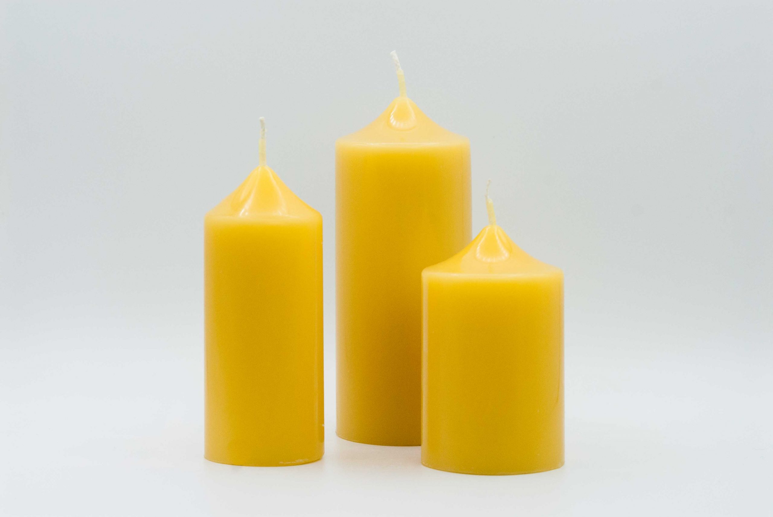 Klokkaarsen-set-bijenwas-3-stuks Bijenwas kaarsen