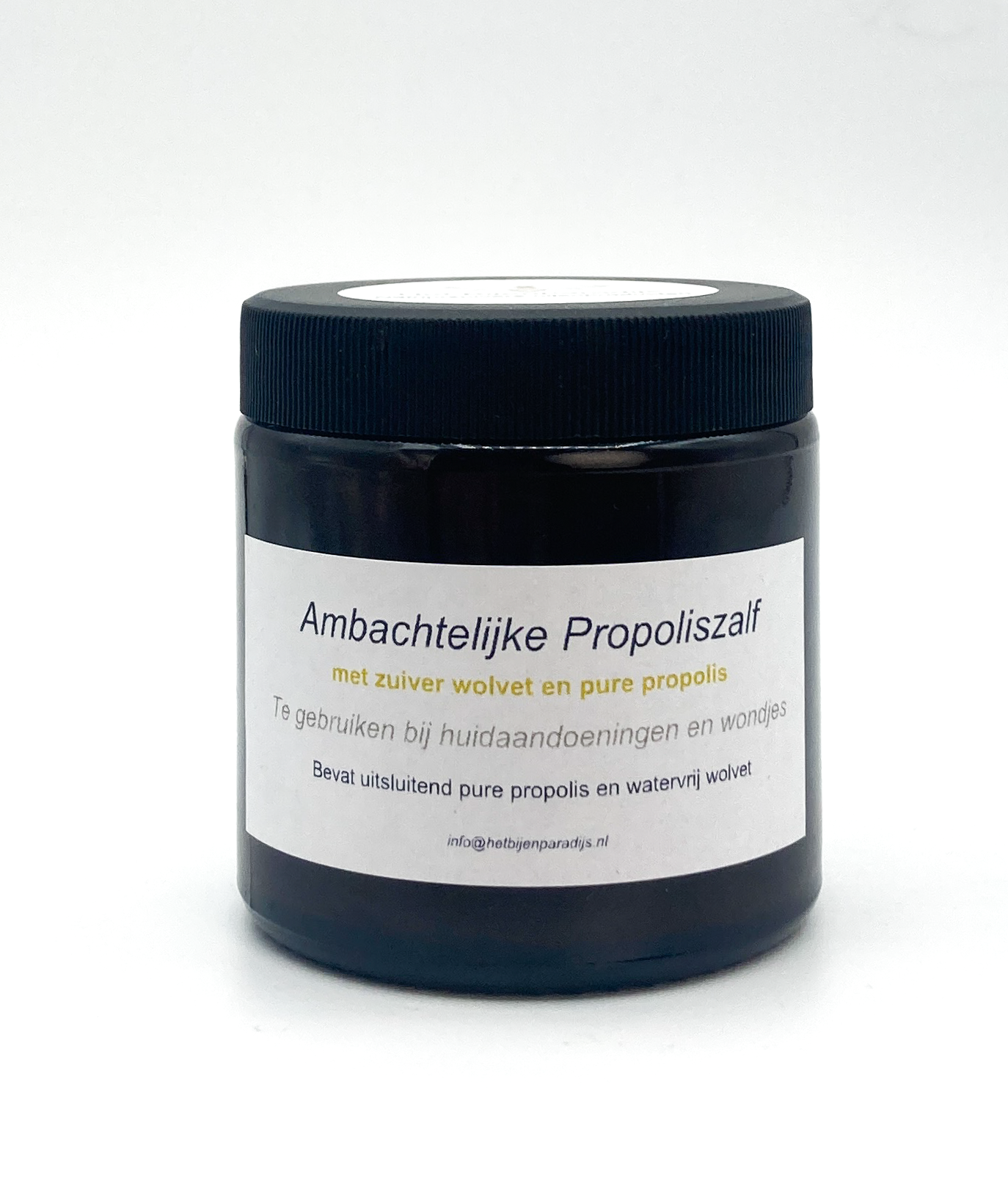 Natuurlijk verzorgingsproduct met propolis en wolvet